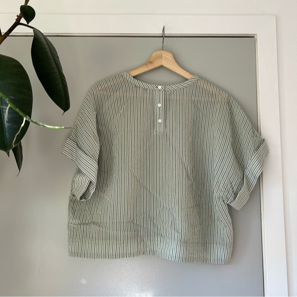 Madewell cropped boxy blouse - Picture 5 of 6